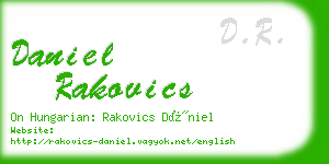 daniel rakovics business card